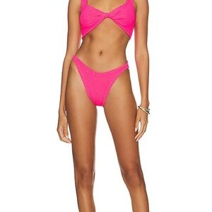 Hunza G Juno Hot Pink Twist Bikini